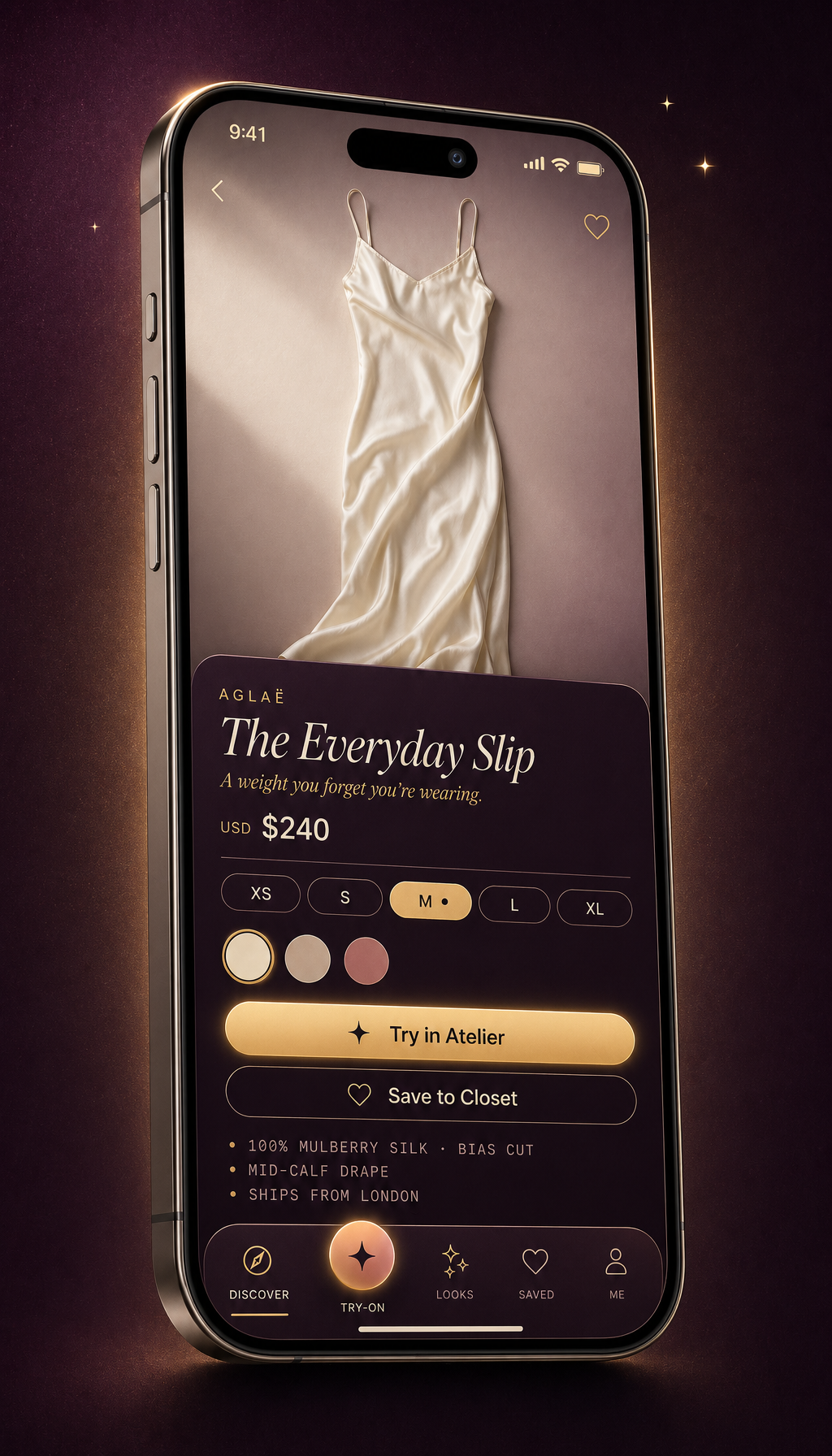 Sartora product detail app preview